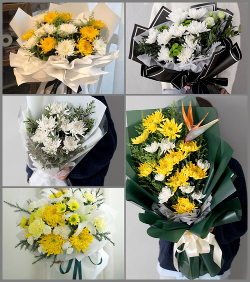 广东潮州市潮安区登塘镇林妈陂一村白事花束代送